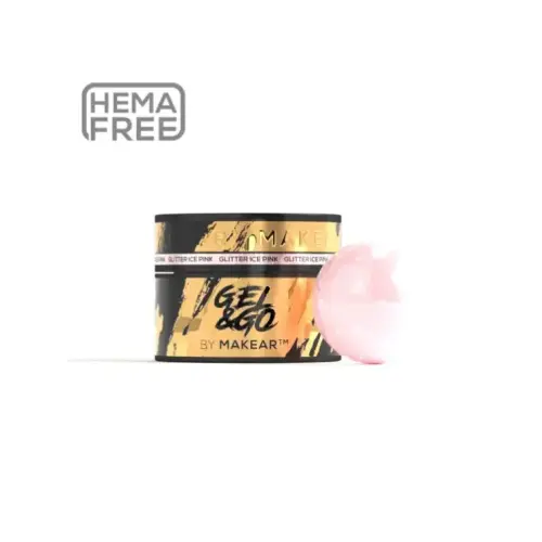 GG21 Glitter Ice Pink - Gel&Go 50ml