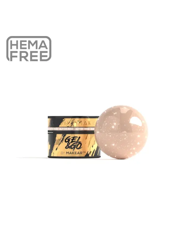 GG25 Glitter Beige - Gel&Go 15ml