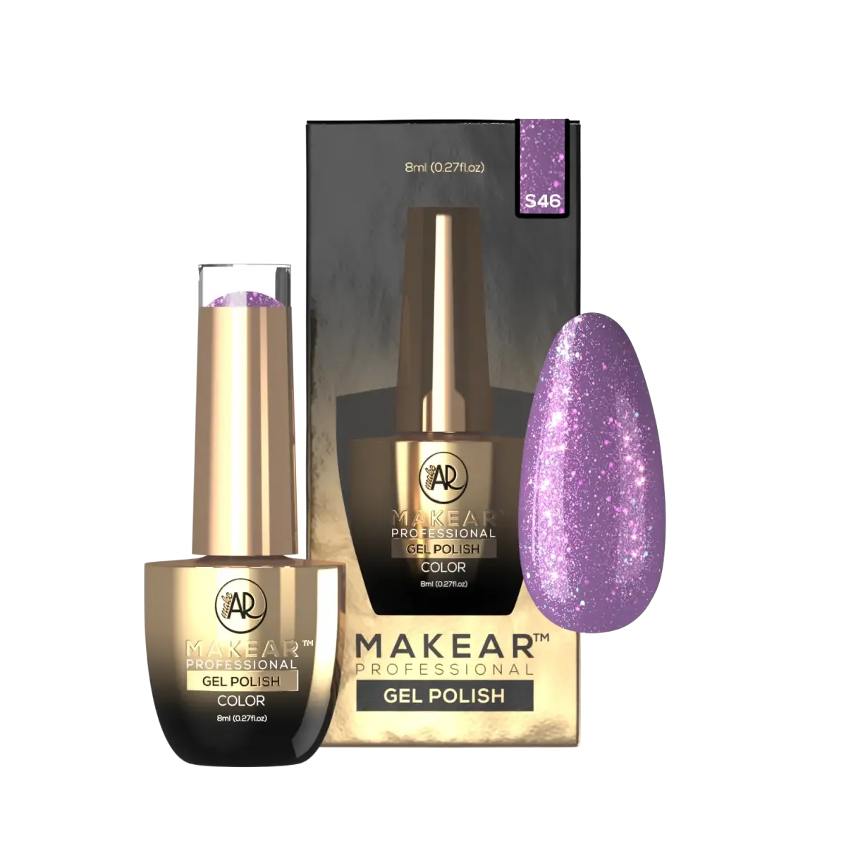 S46 Violetino - Lakier hybrydowy Makear