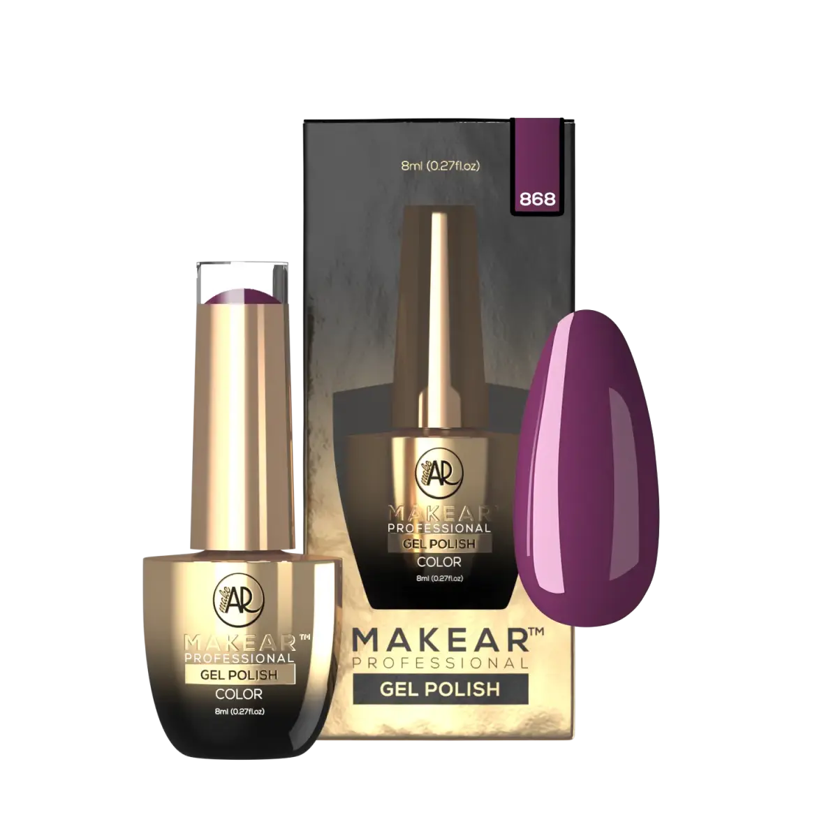 868 Plum Plum Plum - Lakier hybrydowy Makear