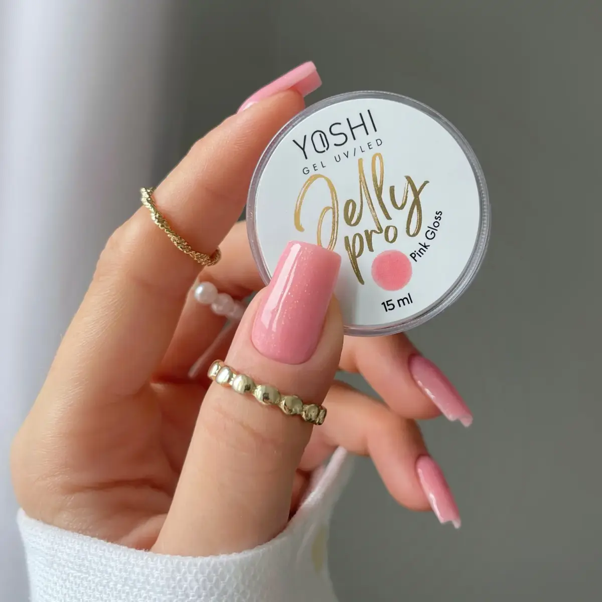 Żel Budujący Jelly PRO Gel UV LED Pink Gloss 15 ml