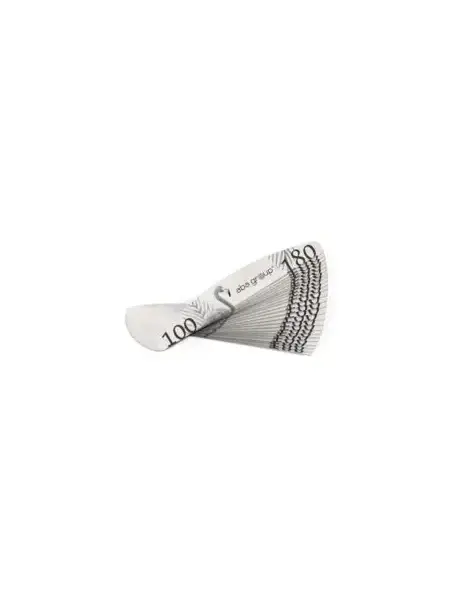 Aba Group Pilnik do paznokci PÓŁKSIĘŻYC 100/180 STANDARD - FLAMING, 25 sztuk