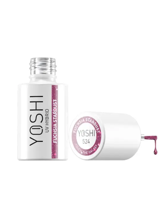 Lakier Hybrydowy UV LED Fuchsia Stardust 6 ml - 524