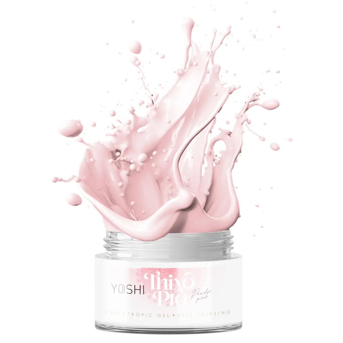 Żel samopoziomujący Thixo PRO Żel UV LED Powder Pink 50ml