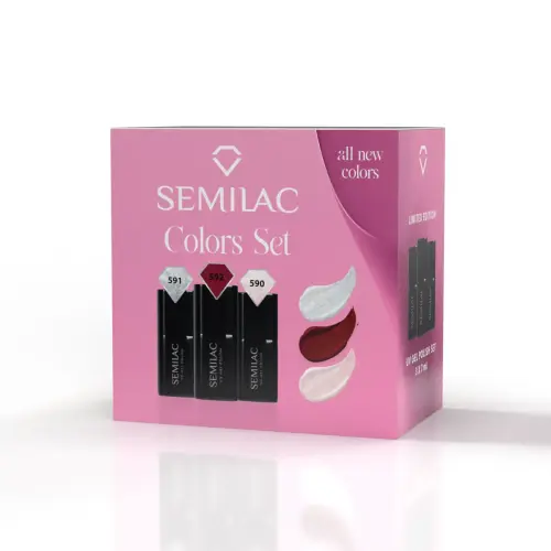 Semilac Colors Set - zestaw 3 lakierów