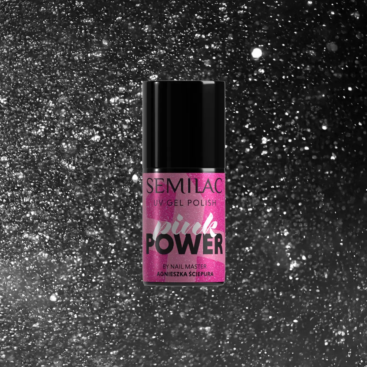 A705 Semilac Lakier Hybrydowy Black Opal 7 ml