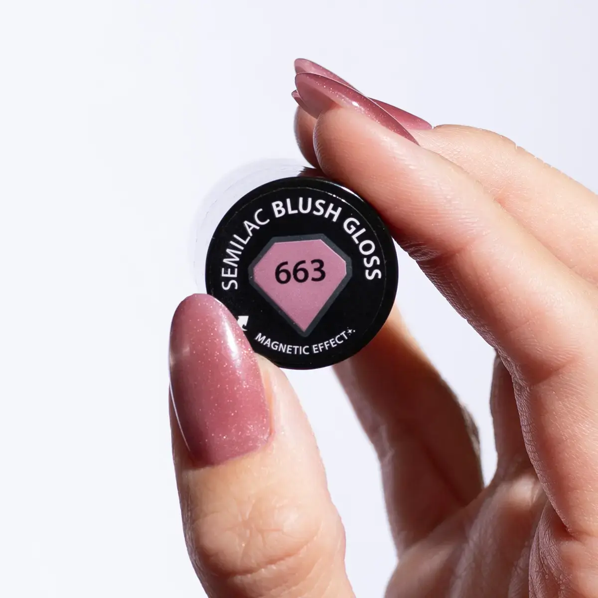 663 Semilac Lakier Hybrydowy Blush Gloss 7 ml