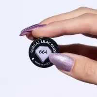 664 Semilac Lakier Hybrydowy Lilac Gloss 7 ml