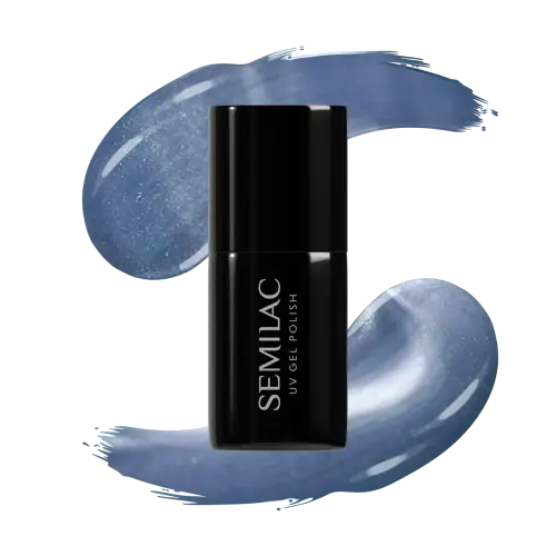 665 Semilac Lakier Hybrydowy Blueberry Gloss 7 ml