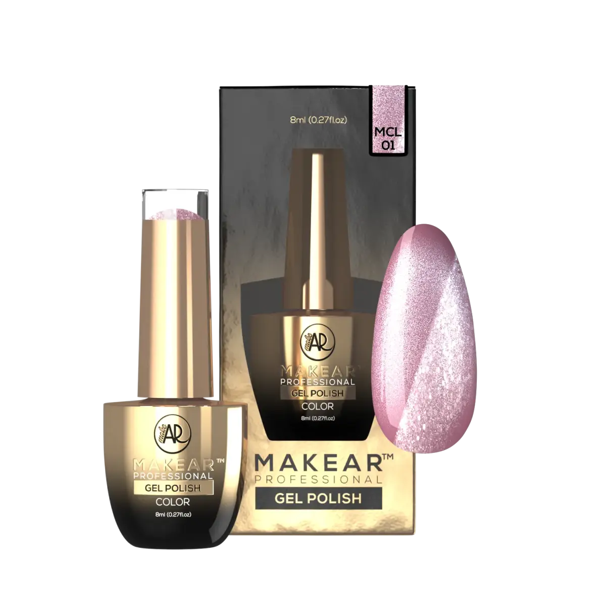 MCL01 Toe Beans - Lakier Hybrydowy Makear Cat Eye 8ml