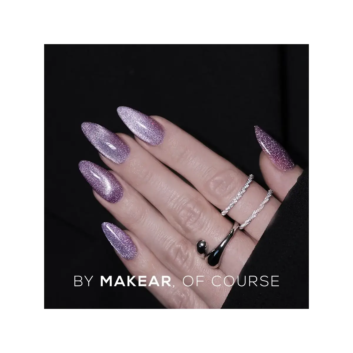 MCL02 Fluffy violet - Lakier Hybrydowy Makear Cat Eye 8ml