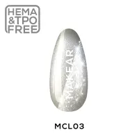 MCL03 Silver Purr - Lakier Hybrydowy Makear Cat Eye 8ml