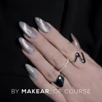 MCL03 Silver Purr - Lakier Hybrydowy Makear Cat Eye 8ml