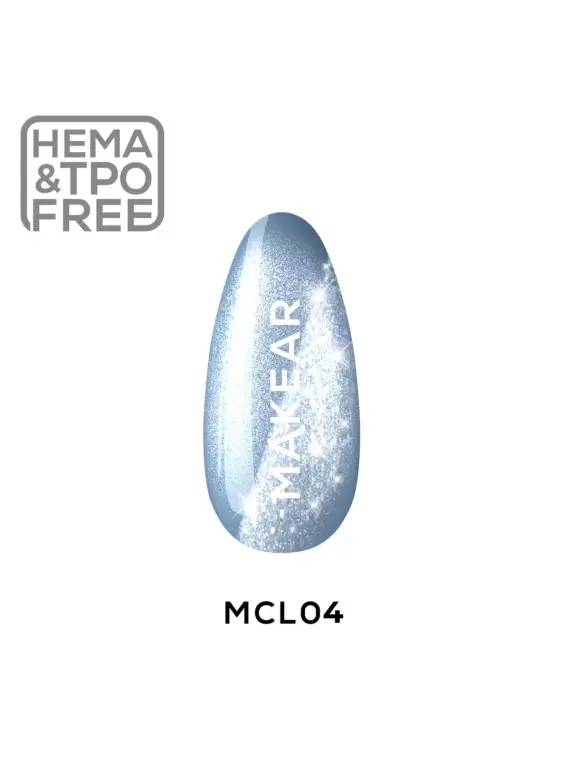 MCL04 Furry Blue - Lakier Hybrydowy Makear Cat Eye 8ml