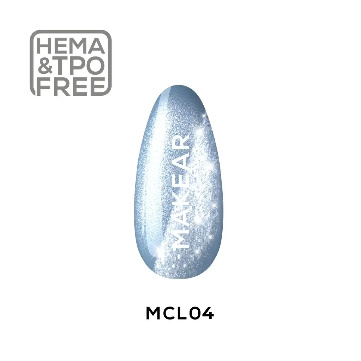 MCL04 Furry Blue - Lakier Hybrydowy Makear Cat Eye 8ml