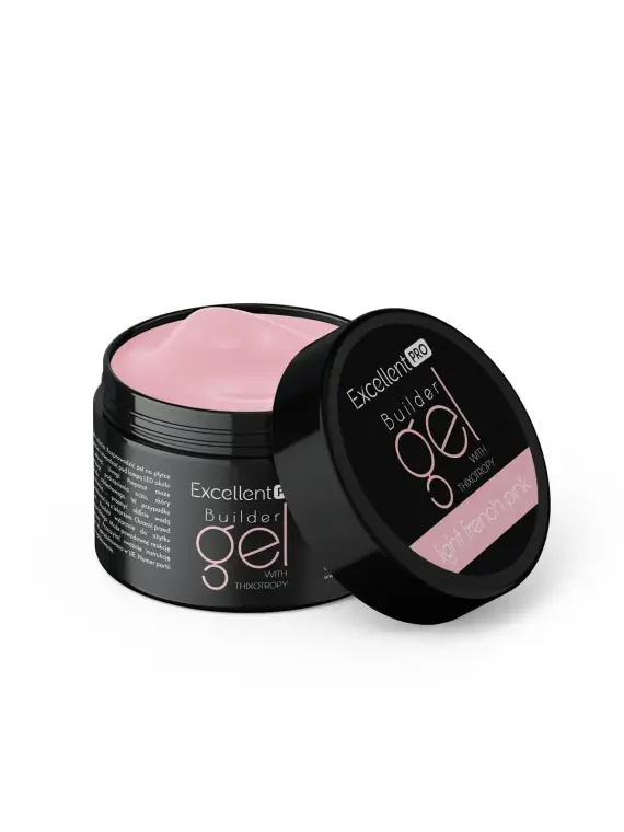 Excellent PRO Builder gel with thixotropy light french pink 15g